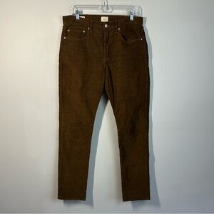 J. Crew Men’s 770 Straight Fit Pant In Peanut Khaki Corduroy Size 32/34